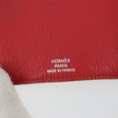 HERMES Baan Key Case Leather Beige Auth 179332-18