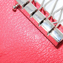 HERMES Baan Key Case Leather Beige Auth 179332-22
