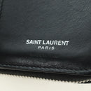 SAINT LAURENT Cassandra Compact Wallet Kroko-Prägung Schwarz Auth 179335M-20