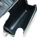 SAINT LAURENT Cassandra Compact Wallet Kroko-Prägung Schwarz Auth 179335M-10
