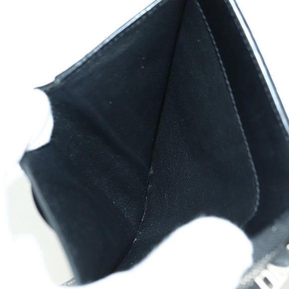 SAINT LAURENT Cassandra Compact Wallet Kroko-Prägung Schwarz Auth 179335M