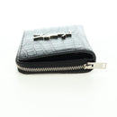 SAINT LAURENT Cassandra Compact Wallet Kroko-Prägung Schwarz Auth 179335M-3