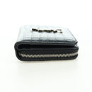 SAINT LAURENT Cassandra Compact Wallet Kroko-Prägung Schwarz Auth 179335M-4