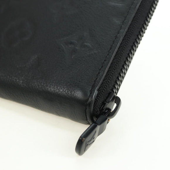 LOUIS VUITTON Empreinte Zippy Wallet Horizontale Geldbörse Schwarz M11721 Auth 179337M