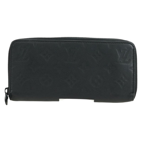 LOUIS VUITTON Empreinte Zippy Wallet Horizontale Geldbörse Schwarz M11721 Auth 179337M