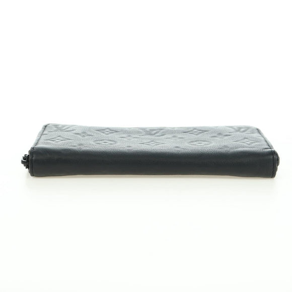 LOUIS VUITTON Empreinte Zippy Wallet Horizontale Geldbörse Schwarz M11721 Auth 179337M