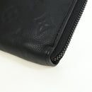 LOUIS VUITTON Empreinte Zippy Wallet Horizontal Wallet Black M11721 Auth 179337M-15