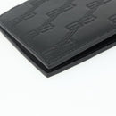 BALENCIAGA Compact Wallet Leather Black 721940 Auth 179338A-11
