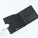 BALENCIAGA Compact Wallet Leather Black 721940 Auth 179338A-14