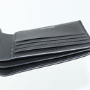 BALENCIAGA Compact Wallet Leather Black 721940 Auth 179338A-15