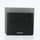 BALENCIAGA Compact Wallet Leather Black 721940 Auth 179338A-22