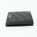 BALENCIAGA Compact Wallet Leather Black 721940 Auth 179338A-4