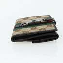GUCCI GG Canvas Jackie Web Sherry Line Wallet Beige Red Green Auth 179340A-4