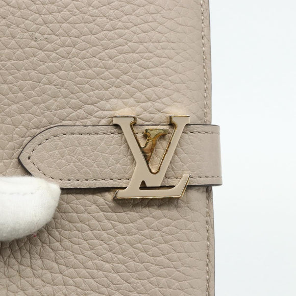LOUIS VUITTON Capucines LV Vertical Wallet Taurillon Galle M81367 Auth 179342A
