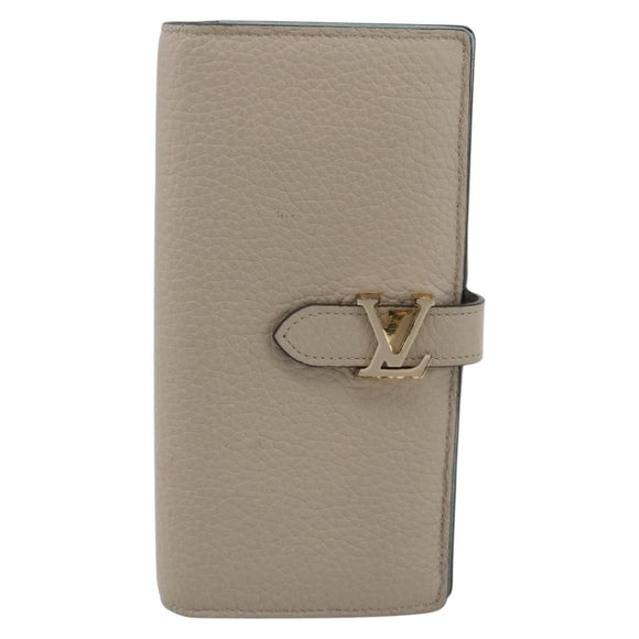 LOUIS VUITTON Capucines LV Vertical Wallet Taurillon Galle M81367 Auth 179342A
