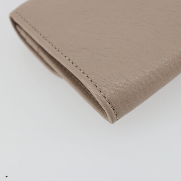 Chloe Lily Long Wallet Leather Pink Gold Auth 179343A
