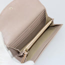 Chloe Lily Long Wallet Leather Pink Gold Auth 179343A-8