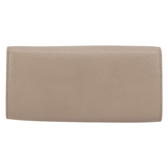 Chloe Lily Long Wallet Leather Pink Gold Auth 179343A
