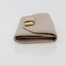 Chloe Lily Long Wallet Leather Pink Gold Auth 179343A-3
