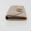 Chloe Lily Long Wallet Leather Pink Gold Auth 179343A-4