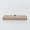 Chloe Lily Long Wallet Leather Pink Gold Auth 179343A-5