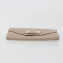 Chloe Lily Long Wallet Leather Pink Gold Auth 179343A-6