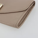 Chloe Lily Long Wallet Leather Pink Gold Auth 179343A-7