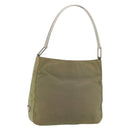 PRADA Shoulder Bag Nylon Green Auth 179345-1