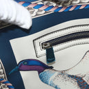 Salvatore Ferragamo Gancini Tote Bag Leather Multicolor Silver Auth 179348A-21