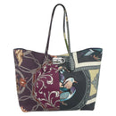 Salvatore Ferragamo Gancini Tote Bag Leather Multicolor Silver Auth 179348A-13