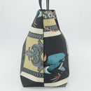 Salvatore Ferragamo Gancini Tote Bag Leather Multicolor Silver Auth 179348A-4