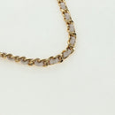 CHANEL Choco Bar Icon Chain Shoulder Bag Lamb Skin Gold Pink CC Auth 179351SV-10