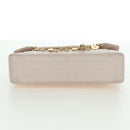 CHANEL Choco Bar Icon Chain Shoulder Bag Lamb Skin Gold Pink CC Auth 179351SV-12