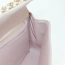 CHANEL Choco Bar Icon Chain Shoulder Bag Lamb Skin Gold Pink CC Auth 179351SV-23