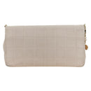 CHANEL Choco Bar Icon Chain Shoulder Bag Lamb Skin Gold Pink CC Auth 179351SV-3