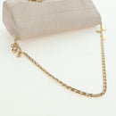 CHANEL Choco Bar Icon Chain Shoulder Bag Lamb Skin Gold Pink CC Auth 179351SV-7