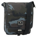 BURBERRY Black label Shoulder Bag Nylon Blue Silver Auth 179352A-1