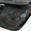 BURBERRY Black label Shoulder Bag Nylon Blue Silver Auth 179352A-10