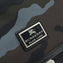 BURBERRY Black label Shoulder Bag Nylon Blue Silver Auth 179352A-15