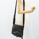 BURBERRY Black label Shoulder Bag Nylon Blue Silver Auth 179352A-23