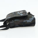 BURBERRY Black label Shoulder Bag Nylon Blue Silver Auth 179352A-4
