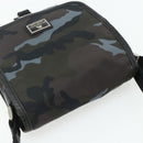 BURBERRY Black label Shoulder Bag Nylon Blue Silver Auth 179352A-6
