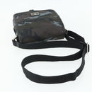 BURBERRY Black label Shoulder Bag Nylon Blue Silver Auth 179352A-7