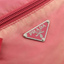 PRADA Shoulder Bag Nylon Pink Silver Auth 179353-17