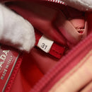 PRADA Shoulder Bag Nylon Pink Silver Auth 179353-12