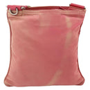 PRADA Shoulder Bag Nylon Pink Silver Auth 179353-2
