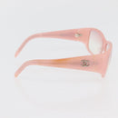 CHANEL Sunglasses metal 2 Set Pink White CC Auth 179360-12