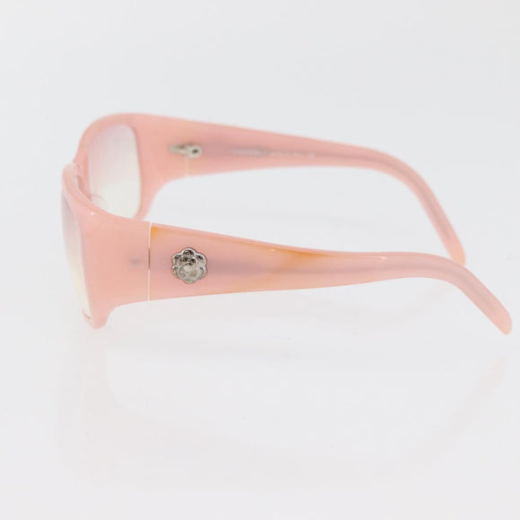 CHANEL Sunglasses metal 2 Set Pink White CC Auth 179360