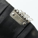 GUCCI GG Canvas Key Case Silver Black Auth 179365A-16
