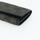 GUCCI GG Canvas Key Case Silver Black Auth 179365A-8
